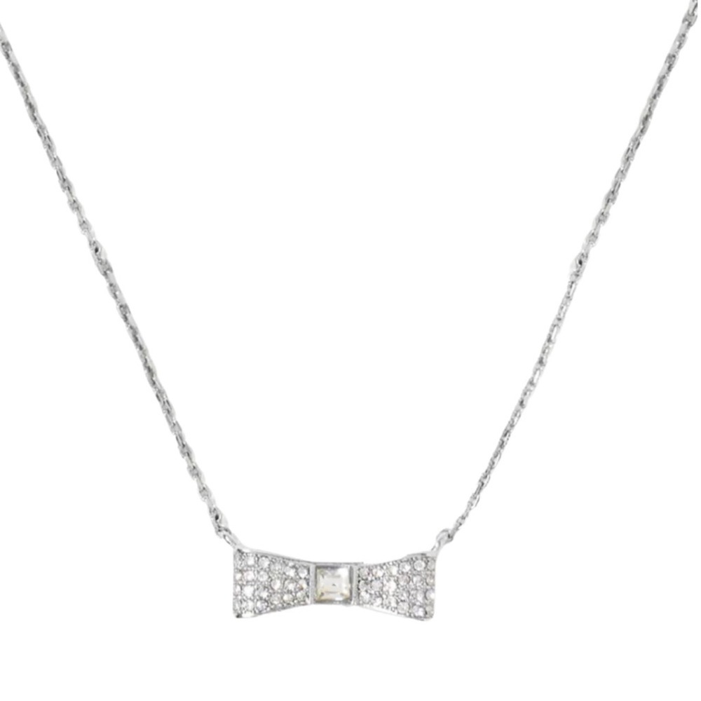 KATE SPADE • Silver Ready Set Bow Necklace